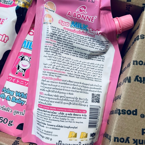 2x A Bonne Spa Milk Salt Moisturizing Whitening Smooth and Baby Skin (350g) - Picture 4 of 5